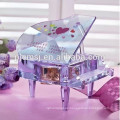 hermoso piano de cristal grabado para bodas y regalos de cumpleaños favor regalos de cristal